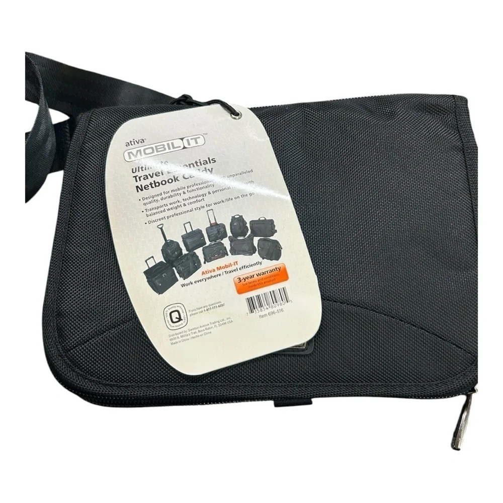 Black Travel Essentials Notebook Caddy NWT